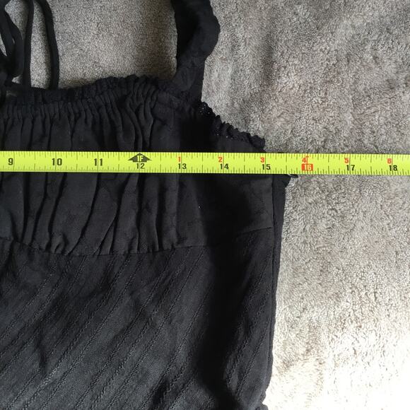 Revolve Commence Cottagecore Dress Women’s Medium Black Boho Peasant Fairygoth M - Picture 9 of 13